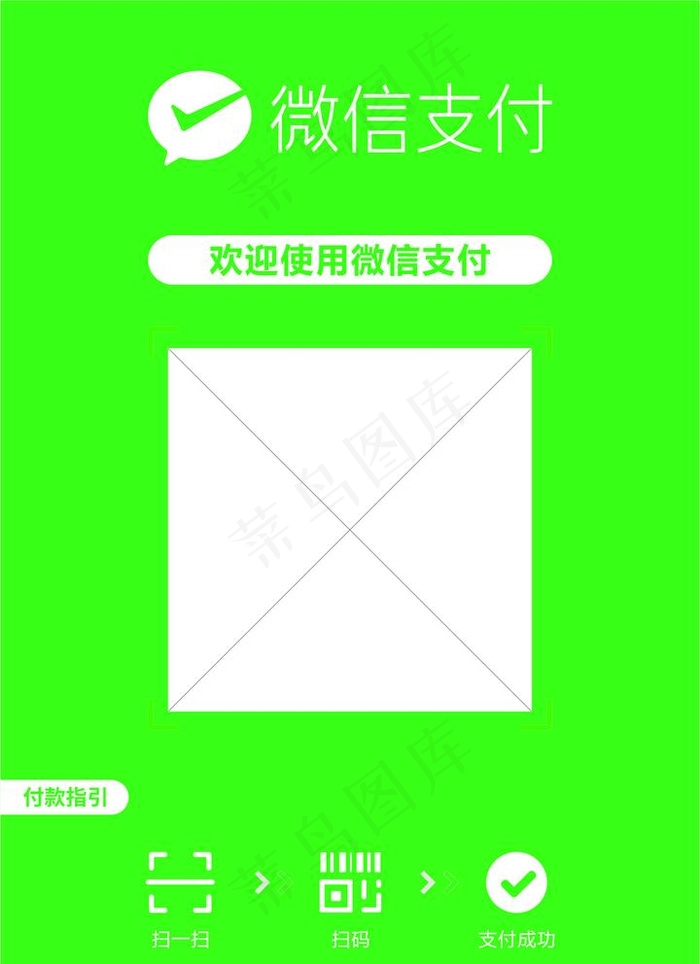 微信二维码图片cdr矢量模版下载