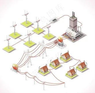 电力输出示意图图片