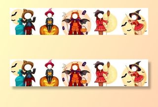 万圣节拍照框图片