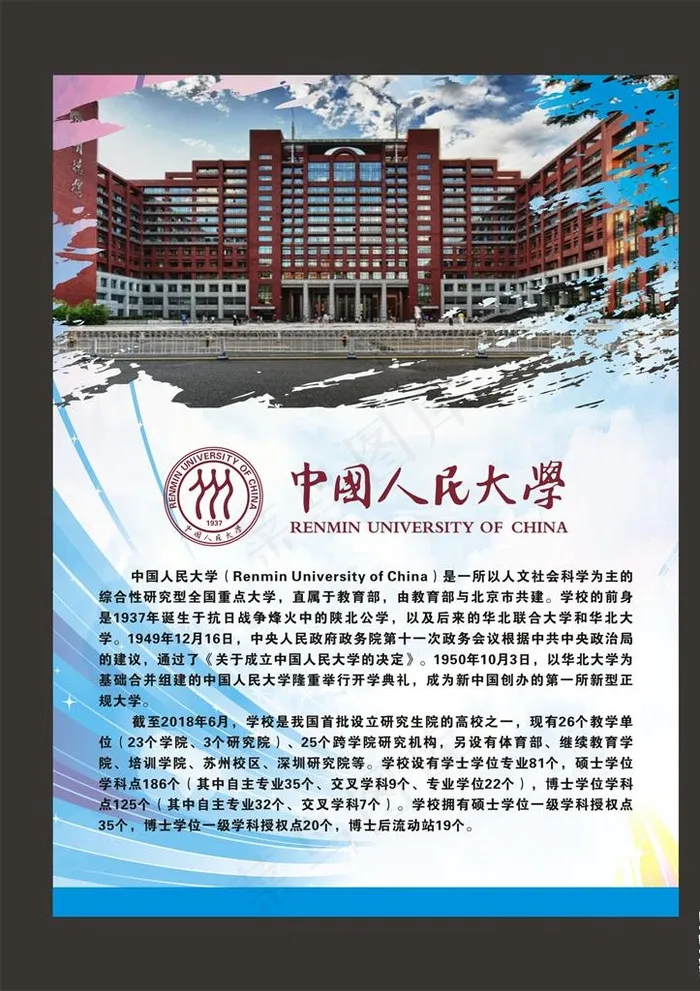中国人民大学图片cdr矢量模版下载