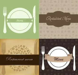 矢量西餐餐具图片