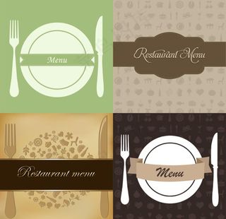 矢量西餐餐具图片