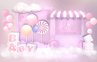 宝宝生日派对图片