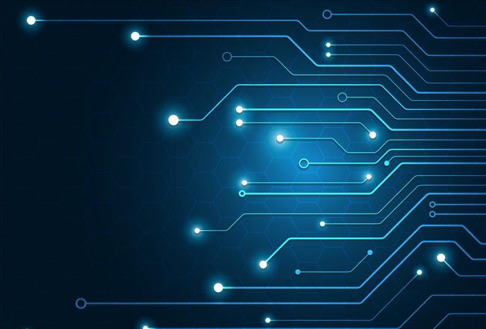 蓝色科技线条图片