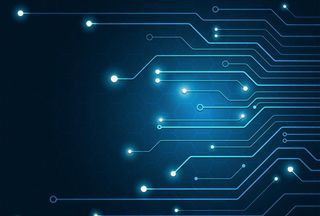 蓝色科技线条图片