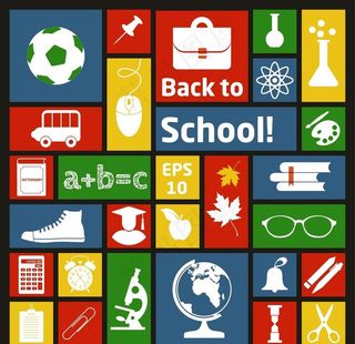 学校培训辅导班元素集图片