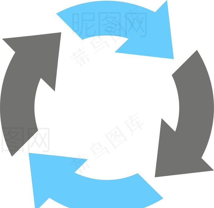 循环箭头图片eps,ai矢量模版下载