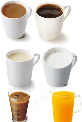 牛奶 豆浆 咖啡图片