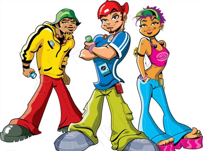 卡通人物矢量图片