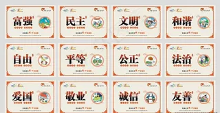 围墙广告核心价值观图片