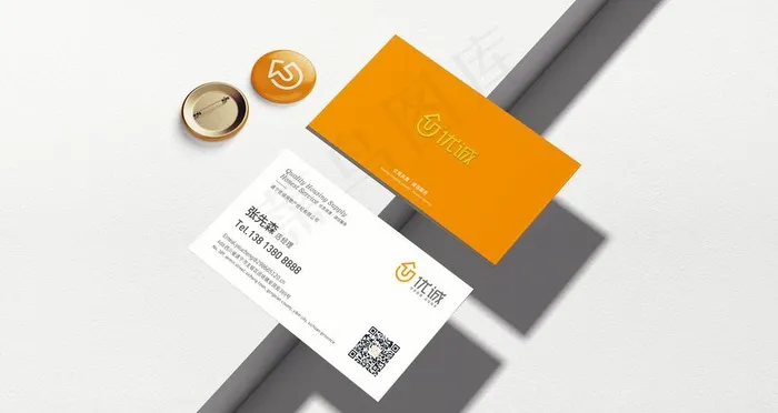 名片样机图片(4000X2250(DPI:300))psd模版下载