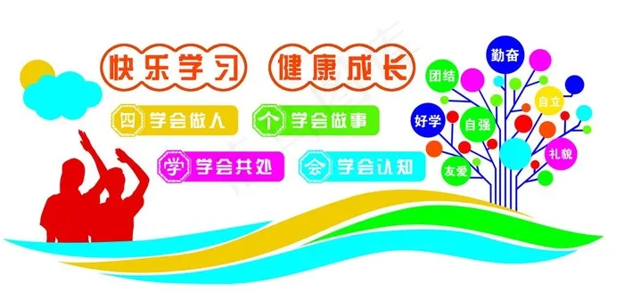 幼儿园文化墙图片(14173X7087(DPI:150))psd模版下载