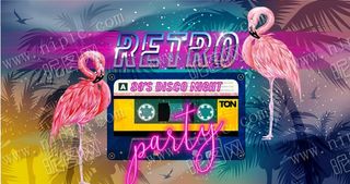 矢量火烈鸟图片