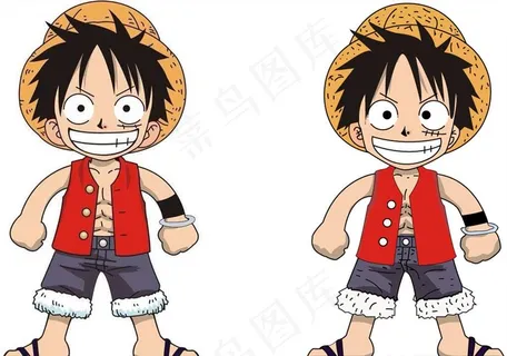 路飞卡通画图片