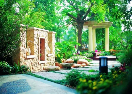 河  园林  欧式  水  美图片