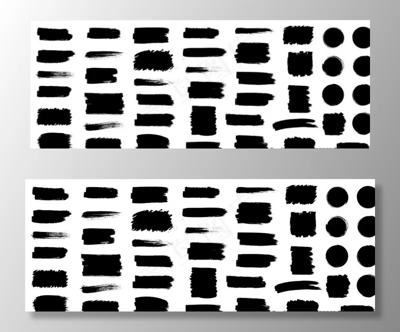 笔触图片ai矢量模版下载