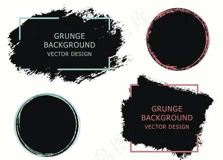 笔刷 笔触毛笔字体图片