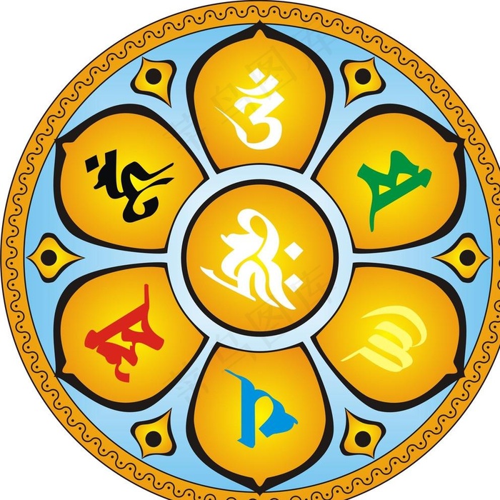 六字大明咒图片