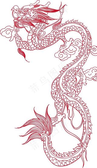 龙 龙图腾 龙插画 矢量龙图片