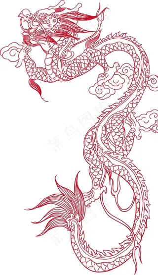 龙 龙图腾 龙插画 矢量龙图片