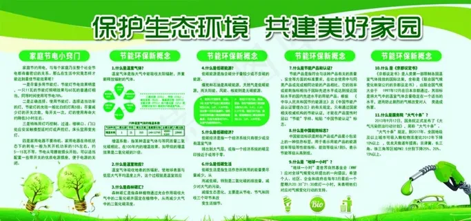 生态环境标语公益宣传展板图片