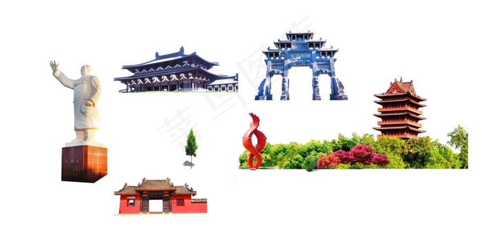 合肥 合肥城市 合肥地标图片(6000X3000(DPI:300))psd模版下载