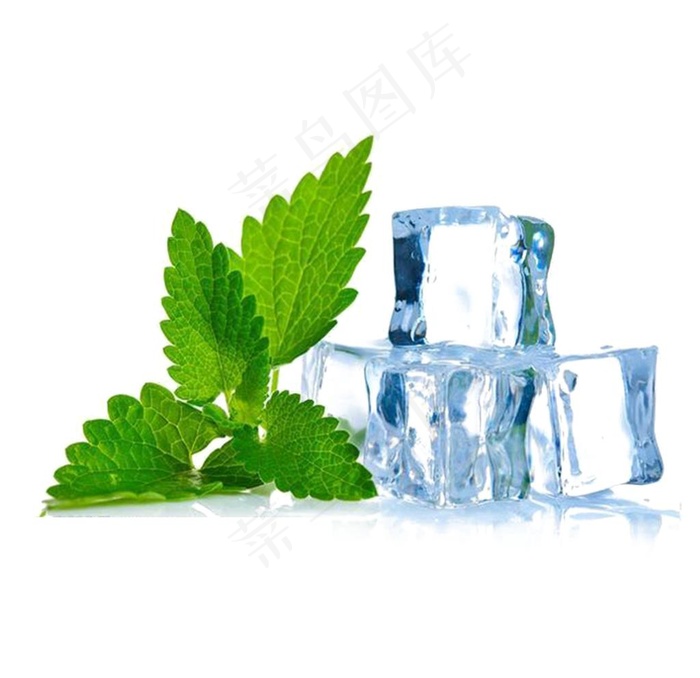冰块薄荷图片psd模版下载