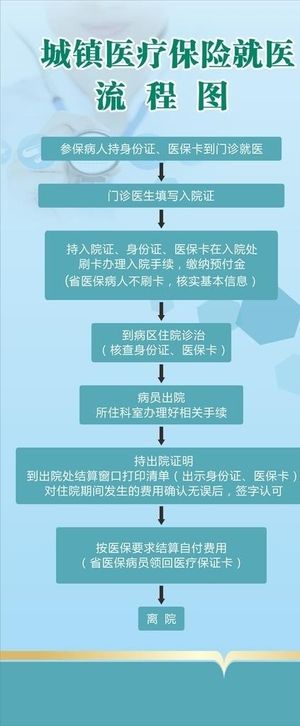 医保流程图展架图片