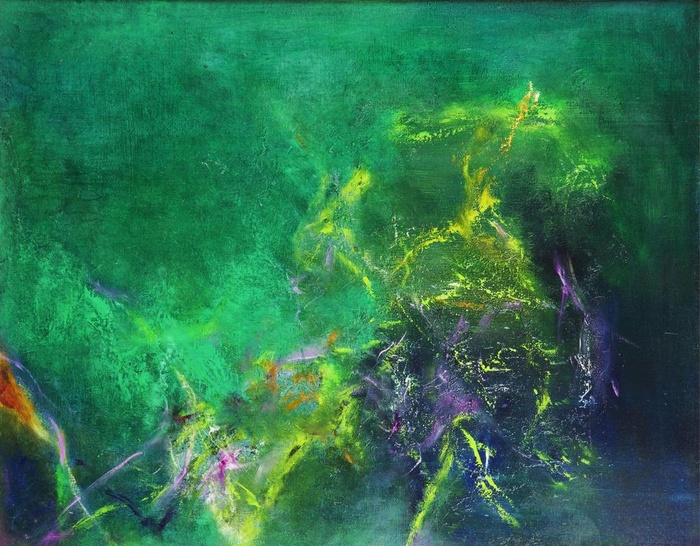 赵无极 油画 抽象风景画 装饰图片