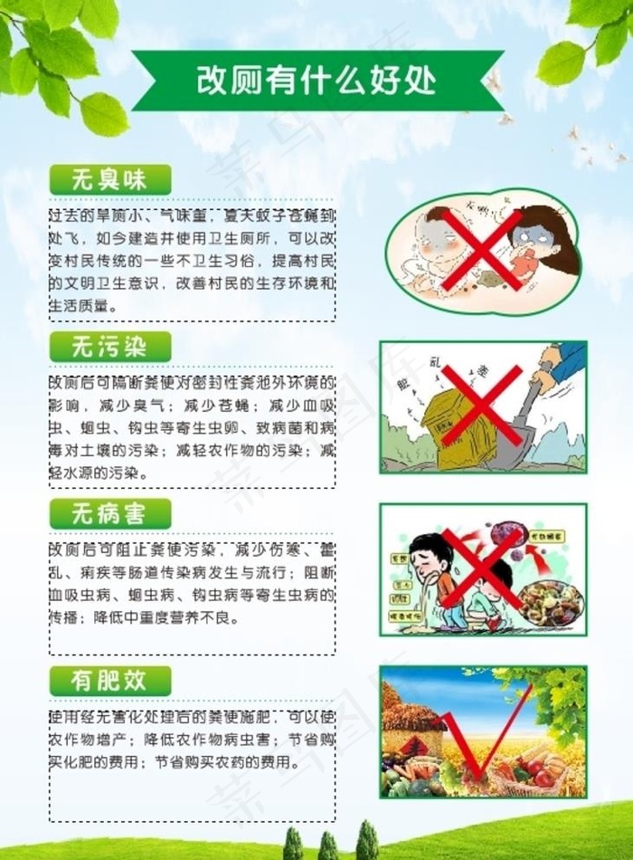 厕改有什么好处图片(500X700)cdr矢量模版下载