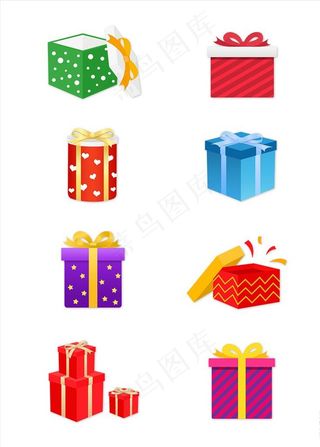 卡通礼物元素图片