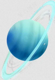 卫星星球插画卡通海报素材图片