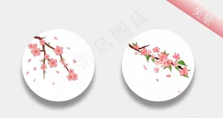 春天桃花素材图片