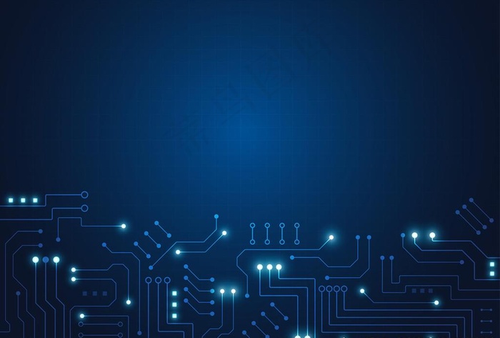 蓝色电路板背景图片