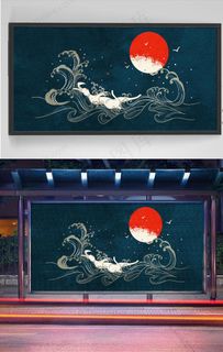 中秋节插画图片