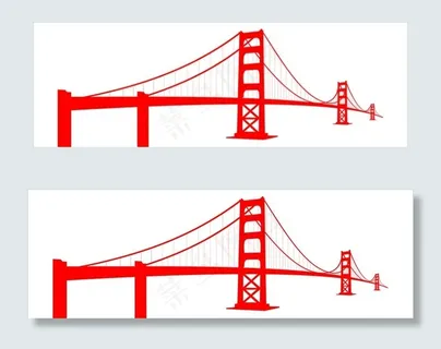 大桥矢量图图片