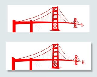 大桥矢量图图片