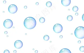 彩色透明肥皂泡气泡水泡泡泡元素图片
