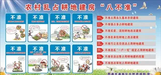 农村乱占耕地建房“八不准”图片