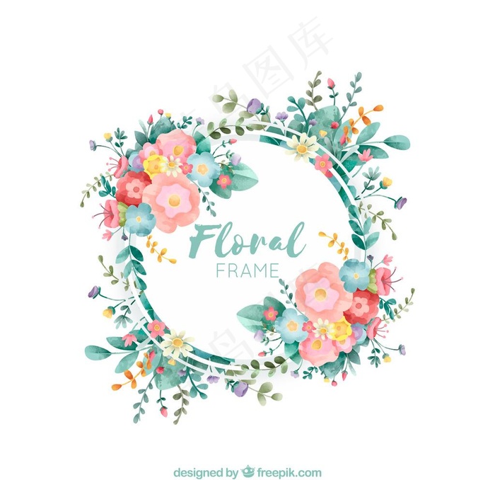 手绘花框图片