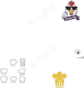 卡通鸡Logo图片