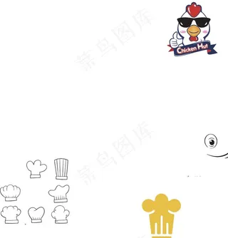 卡通鸡Logo图片
