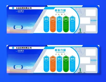 企业文化简介文化墙图片