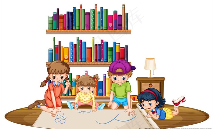 卡通学生图片eps,ai矢量模版下载