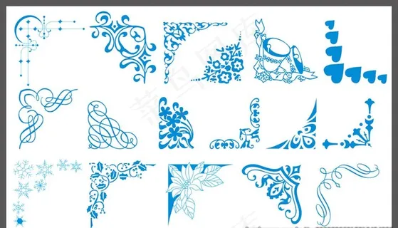 花边 花纹 角花 边框图片