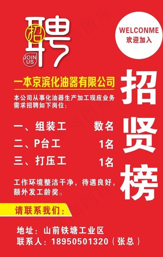 本京滨化油器 招牌海报图片cdr矢量模版下载