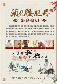 颈肩腰腿疼展板图片