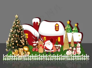 圣诞节堆头图片
