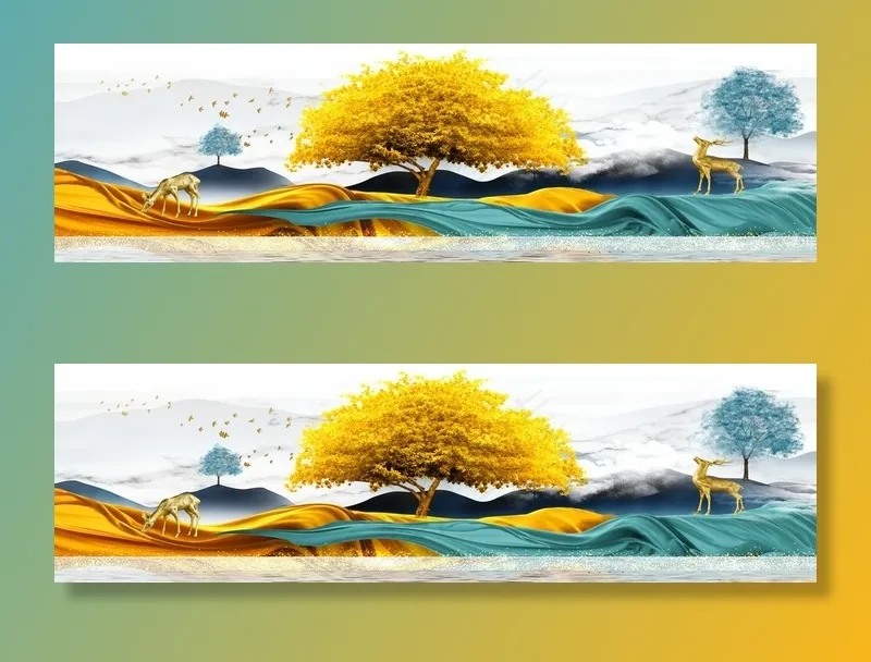 装饰画图片(12992X4134(DPI:150))psd模版下载