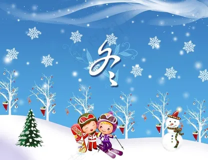 冬天背景图片